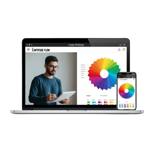 Aptitude Flow AI-powered career assessment platform interface showing mobile and desktop talent mapping dashboard for professionals